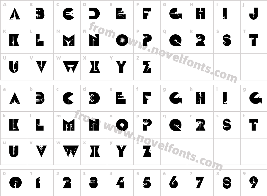 LinotypeZootype WaterCharacter Map