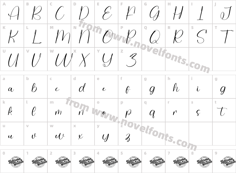 Delight Splash DEMO VERSIONCharacter Map