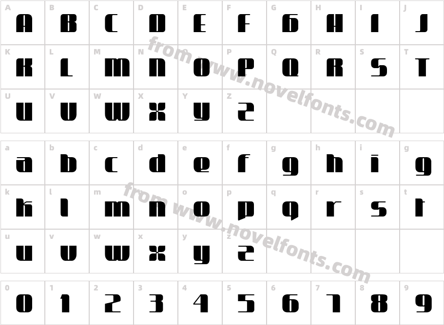 Demo Brick BondCharacter Map