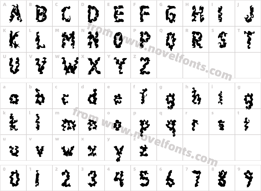 Demon MonsterCharacter Map