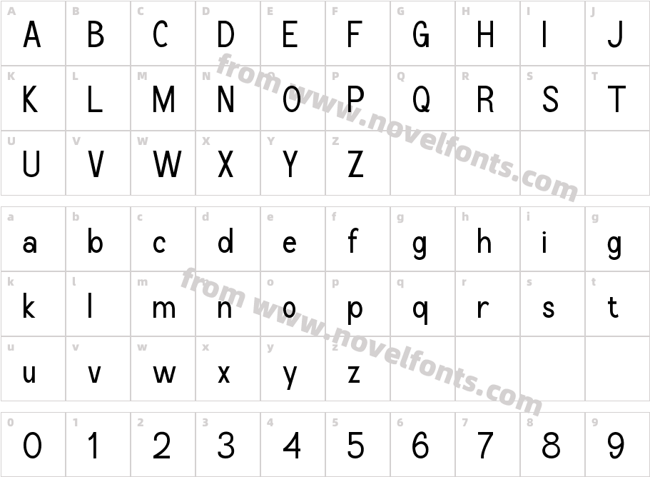 Dentika SemiboldCharacter Map