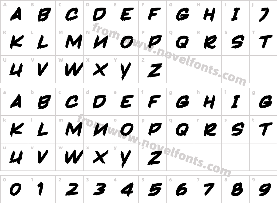 Derick SkoneCharacter Map