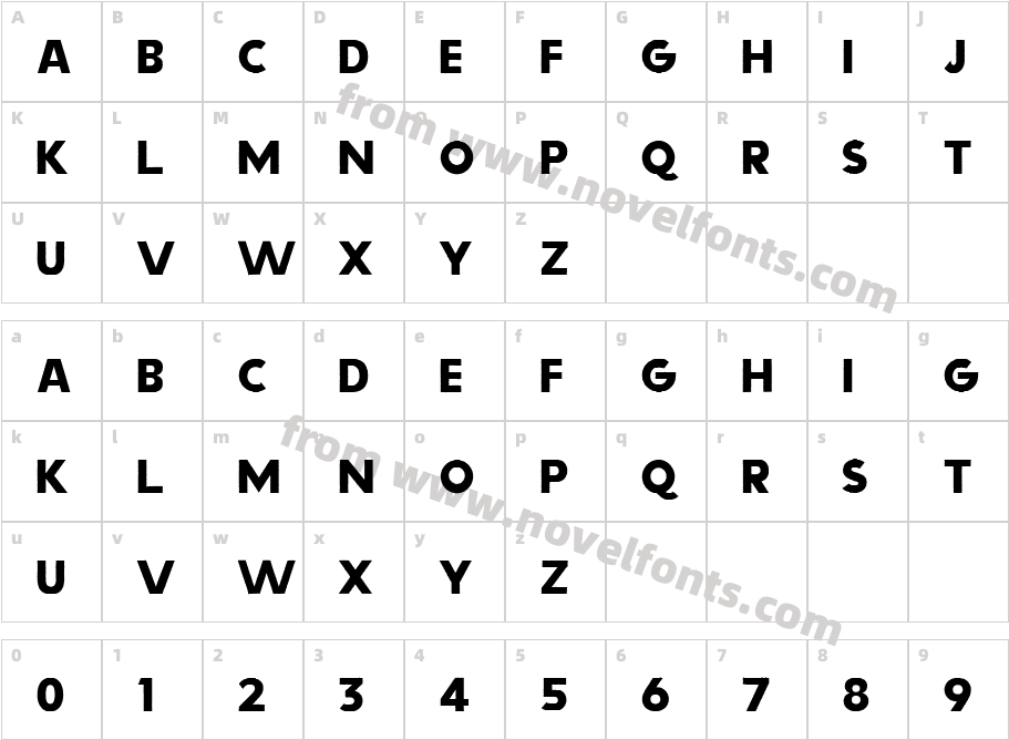 Desirable SanstextureCharacter Map