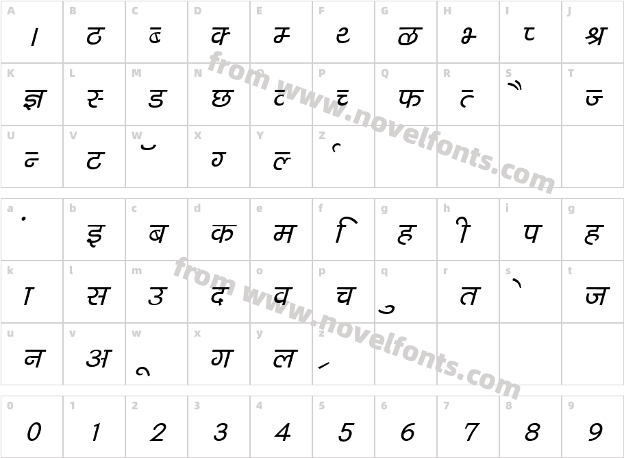 DevLys 040 Italic 400Character Map