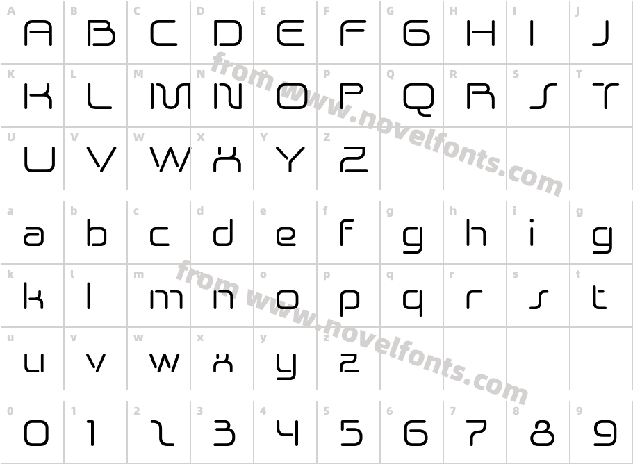 Devano RegularCharacter Map