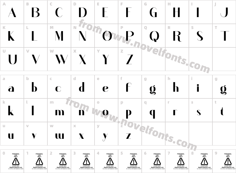 Devis PERSONAL USE ONLY!Character Map