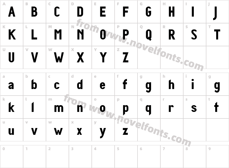 Diamante BoldCharacter Map
