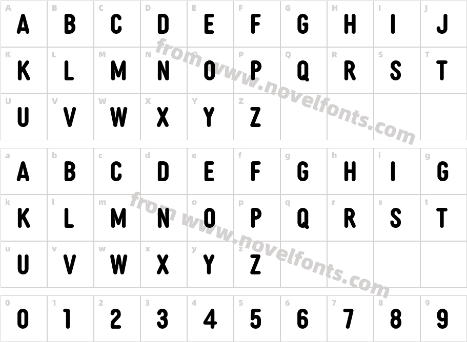 Diazo MVB Ex Cond BoldCharacter Map