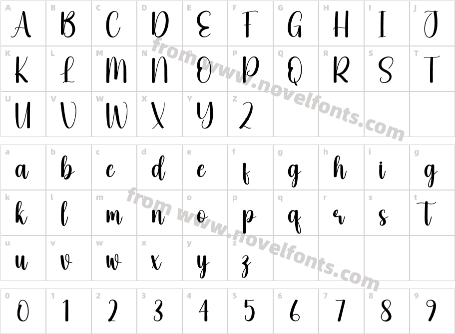 Digital RegularCharacter Map
