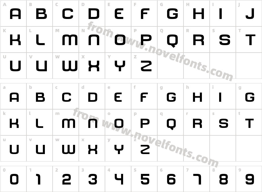 Dinamika BoldCharacter Map