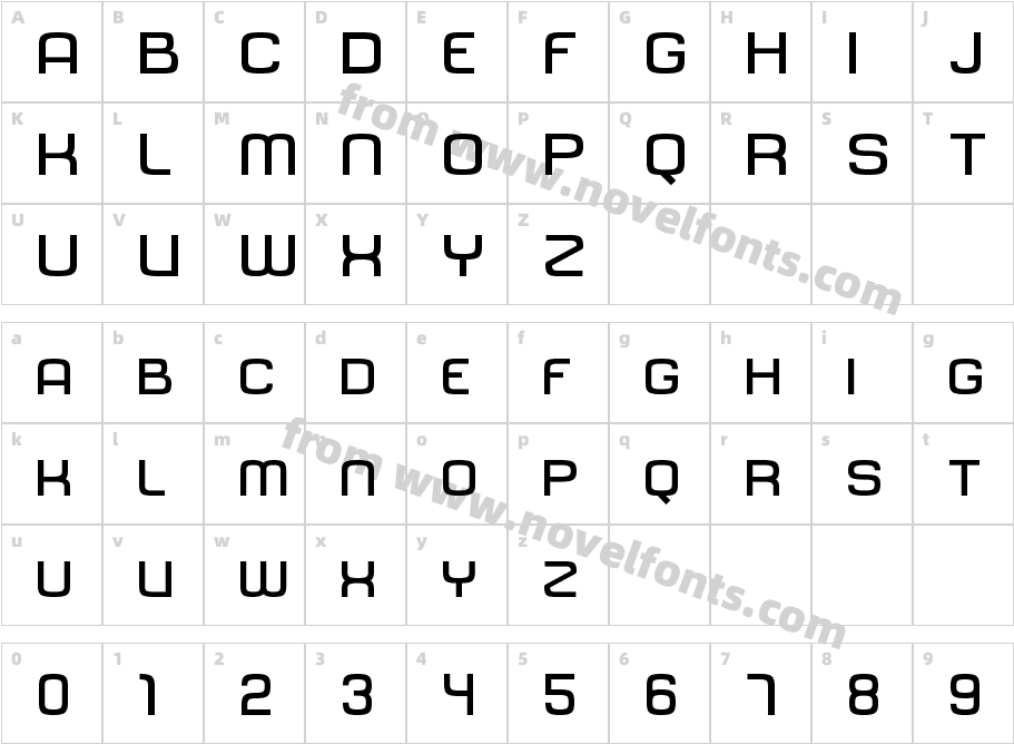 Dinamika MediumCharacter Map