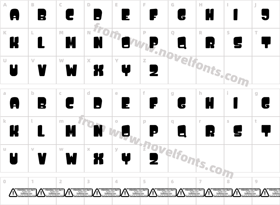 Dino World PERSONAL USE ONLY!Character Map