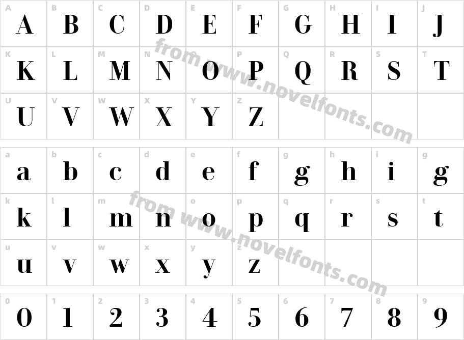 Dionisio BoldCharacter Map