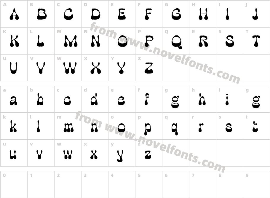 Discota Rough Demo RegularCharacter Map