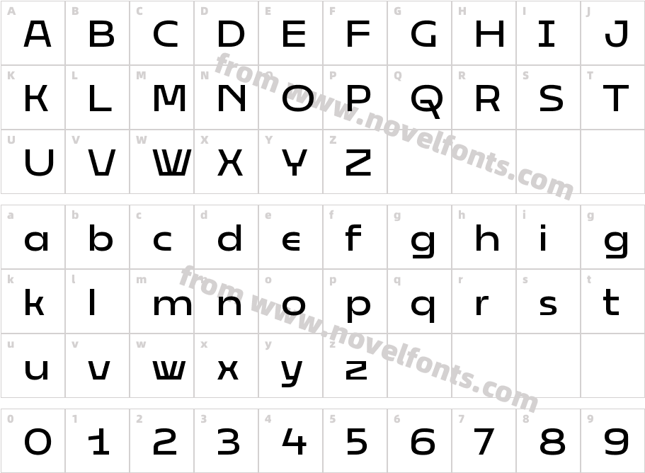 Displayer MediumCharacter Map