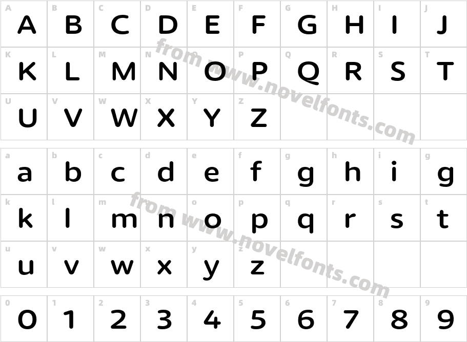 Dita Wd MediumCharacter Map