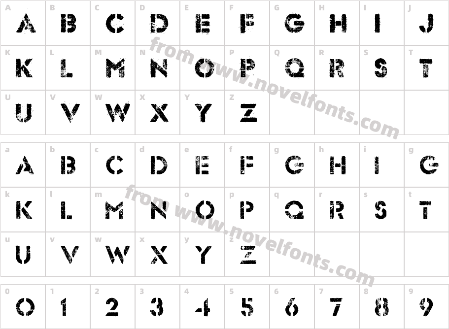 Dock 51Character Map