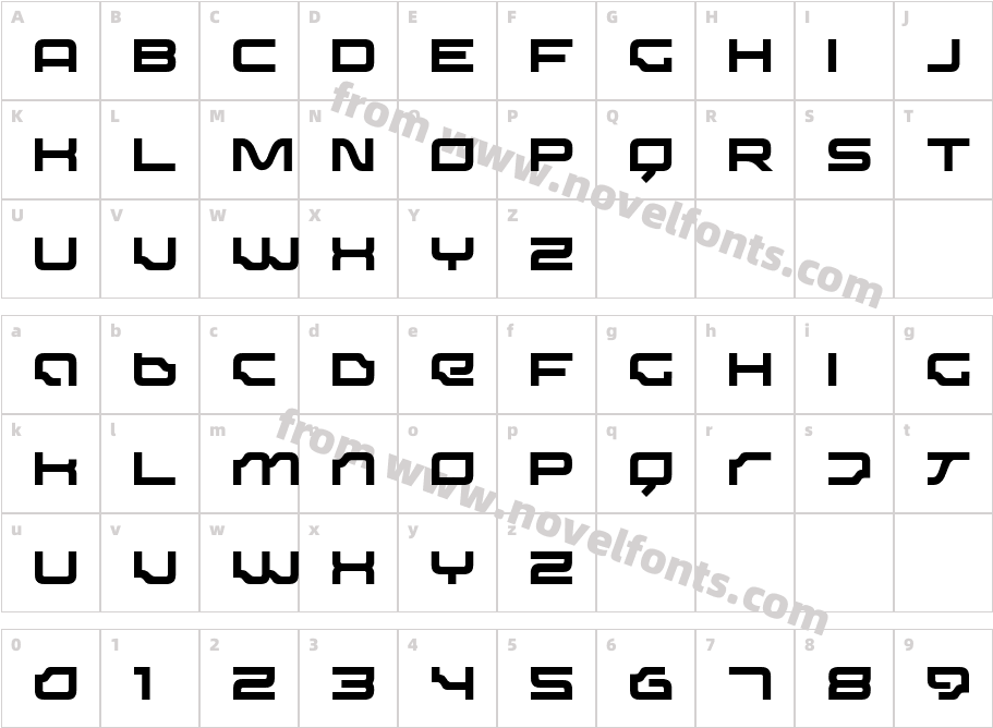 Dominator MediumCharacter Map