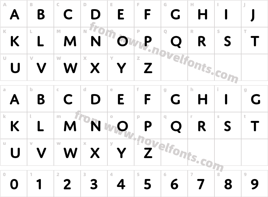 Domus Titling SemiboldCharacter Map