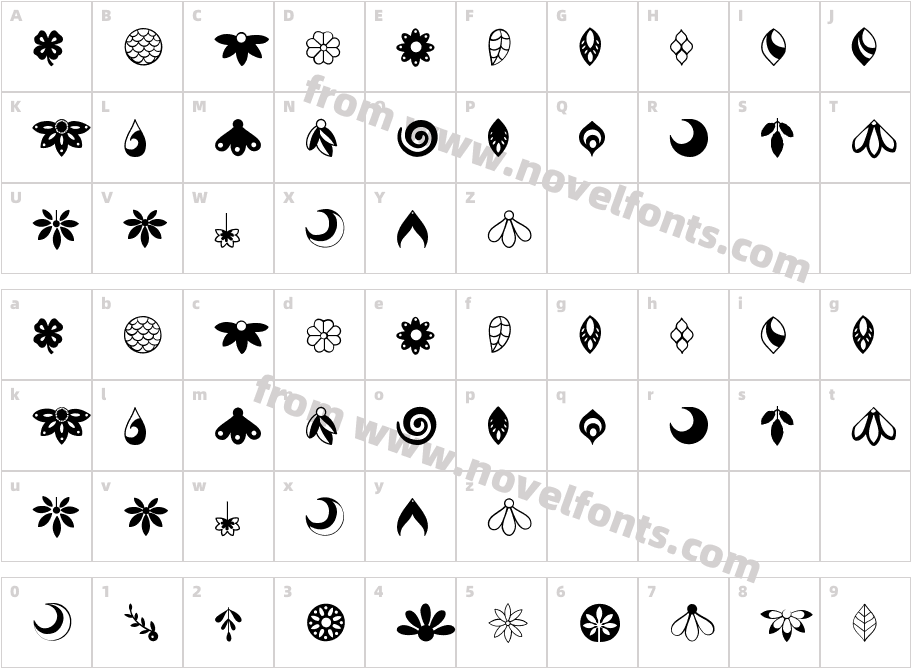 Doodle Decorate RegularCharacter Map