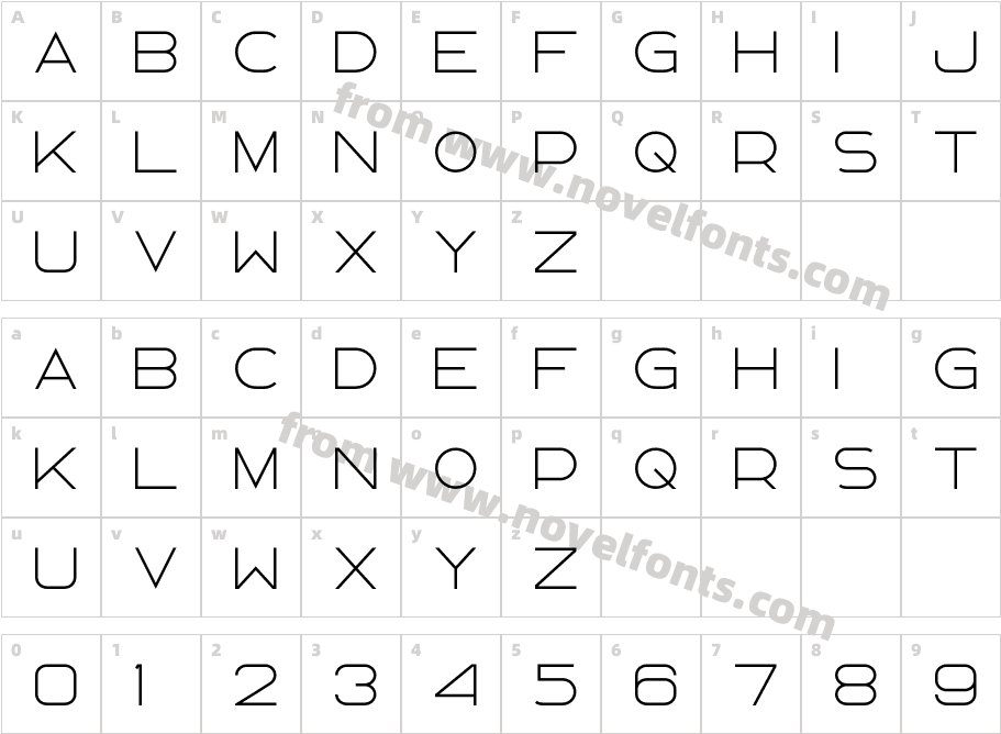 Doxent LightCharacter Map