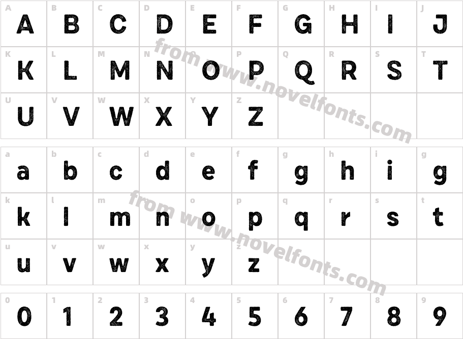 Draft Natural Hi ResD BoldCharacter Map