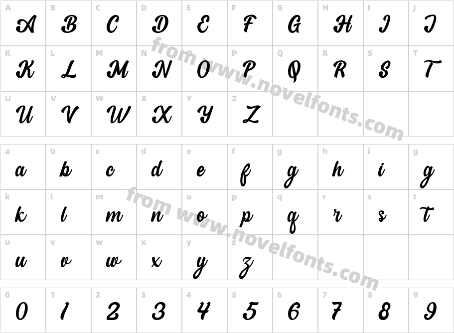 Dream Flourish RegularCharacter Map