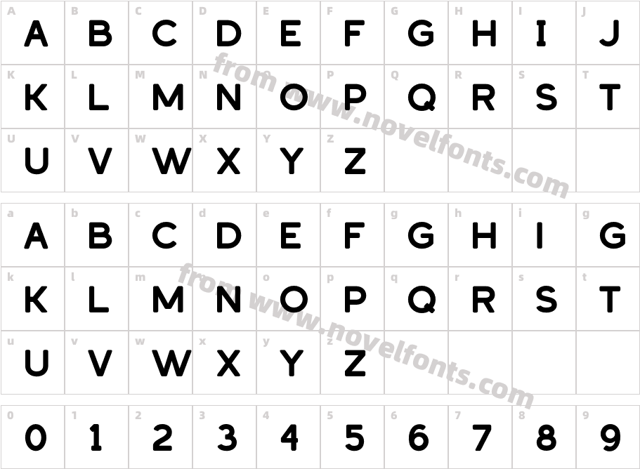 Dress Code Semibold RoundCharacter Map
