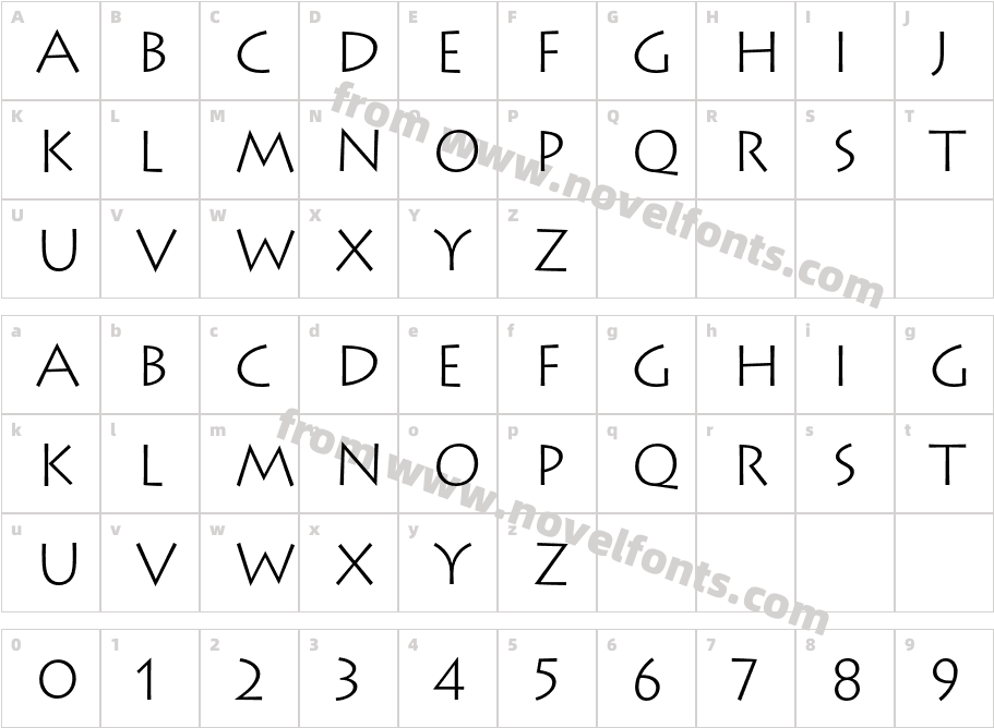 Lithos LightCharacter Map