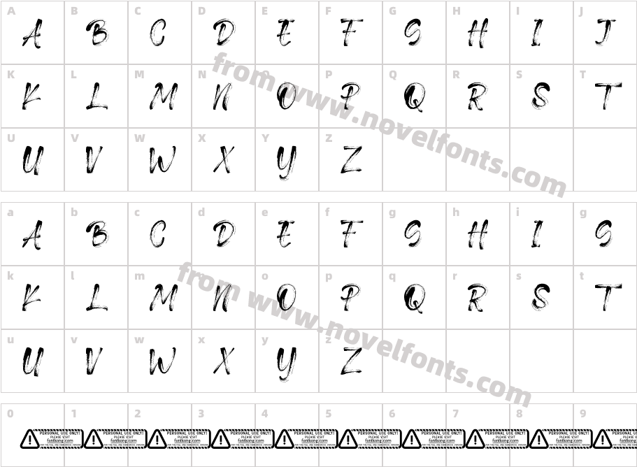 DruillaCharacter Map