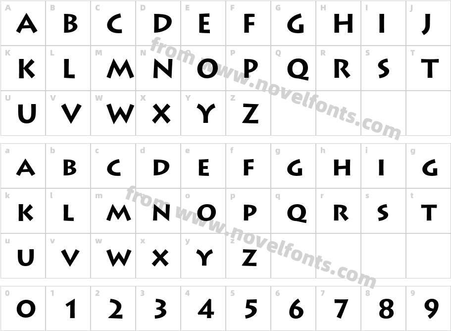 LithosPro-BoldCharacter Map