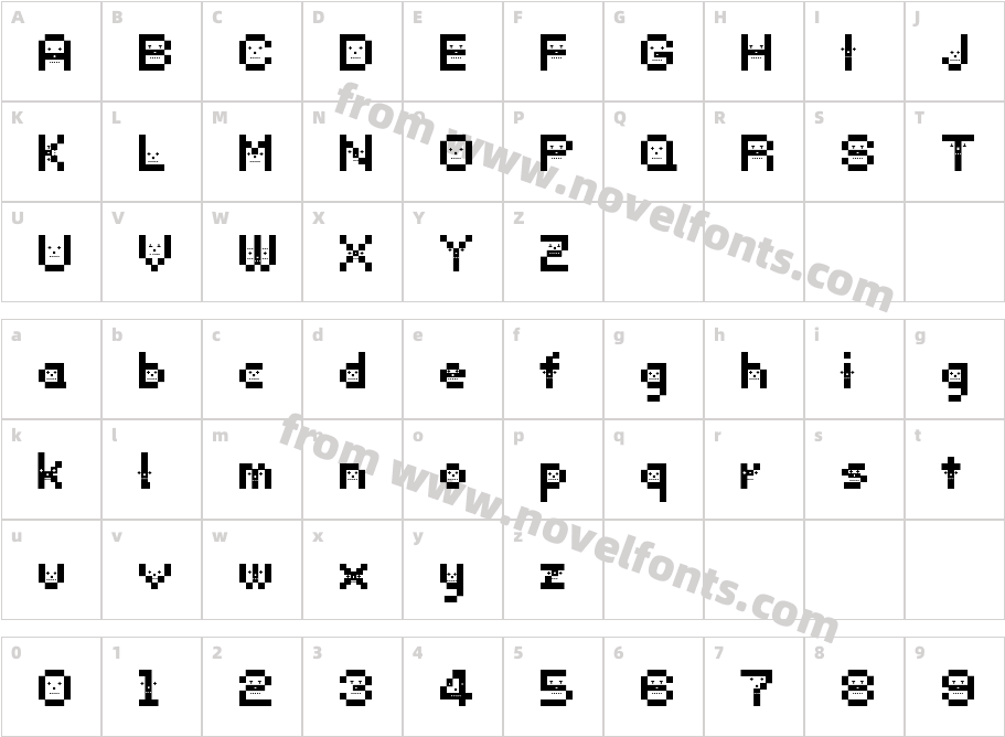 Dust Dotman BoldCharacter Map