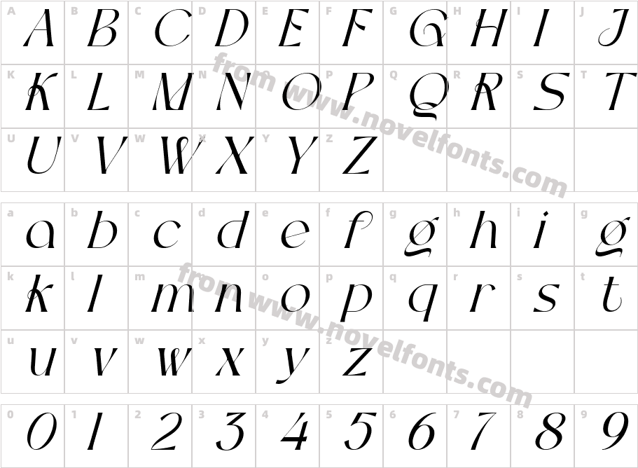ENHANCE LEARNING LIGHT ITALICCharacter Map