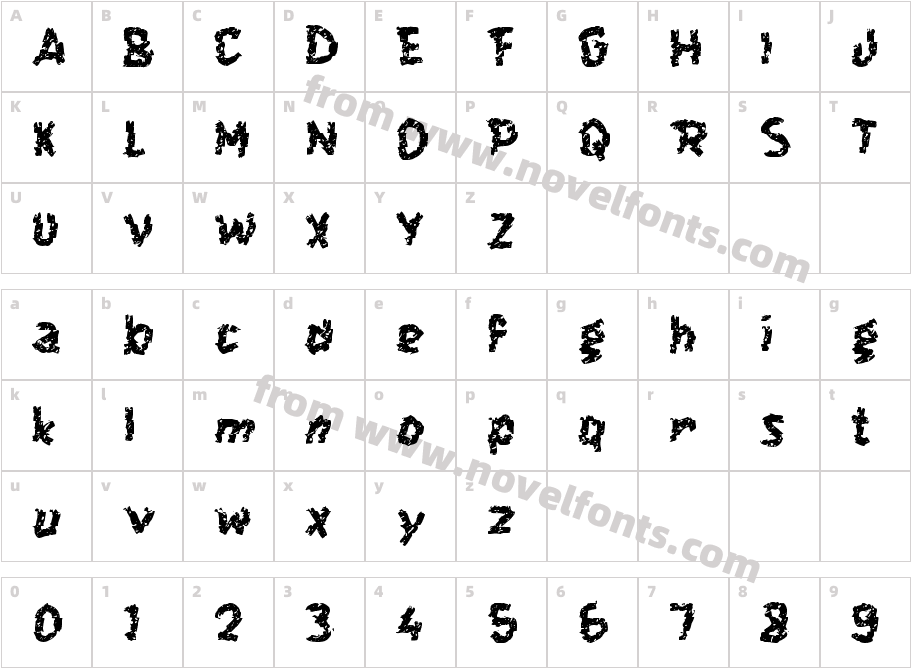 EPISENTRUM GEMPACharacter Map