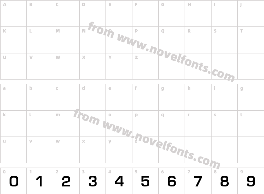 EUROSTYLE_CYR BoldCharacter Map