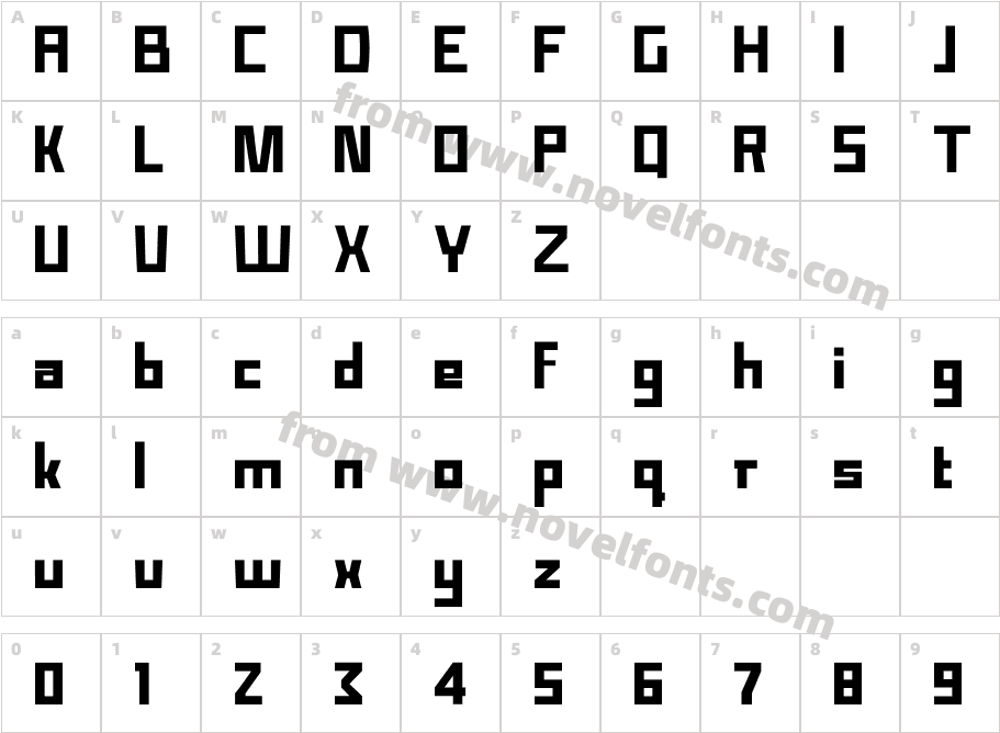 EboxCharacter Map
