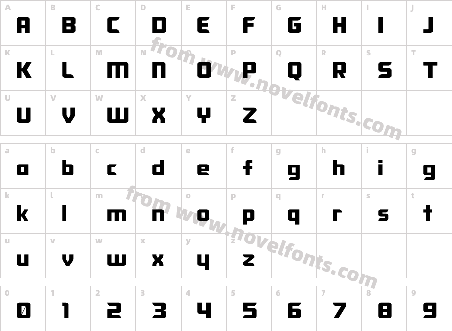 EbtekarCharacter Map