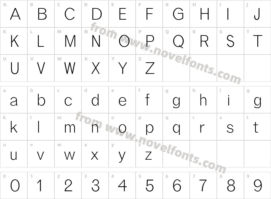 Effren LightCharacter Map