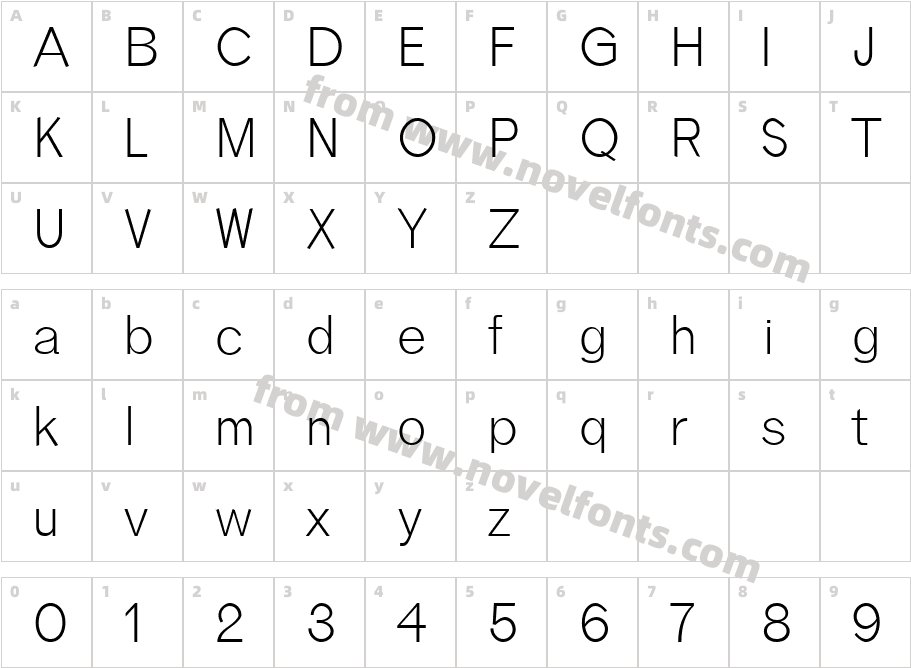 Effren LightCharacter Map