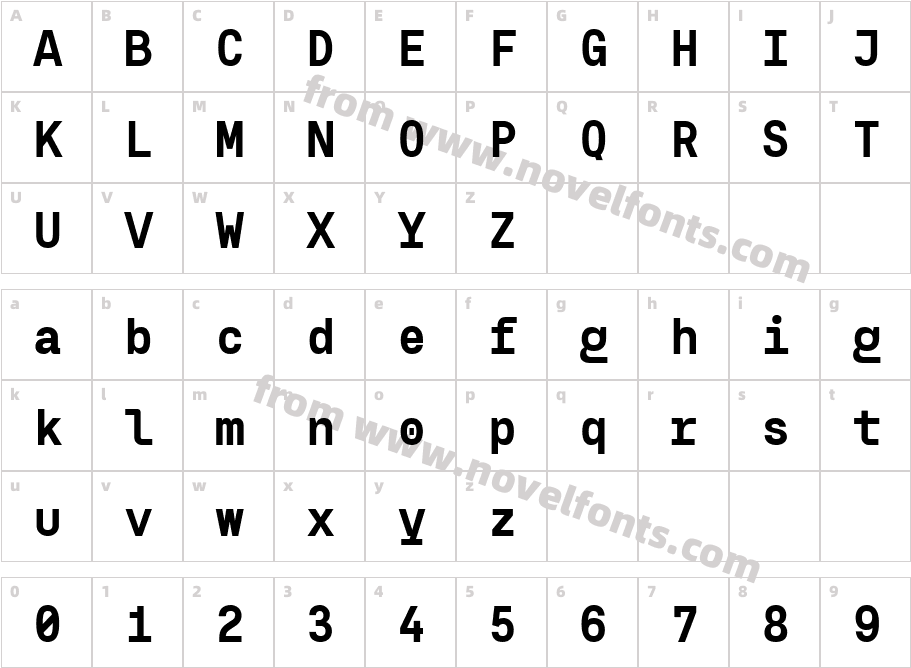 Eingrantch Mono BlackCharacter Map