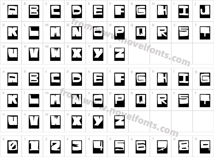 El puto amoCharacter Map