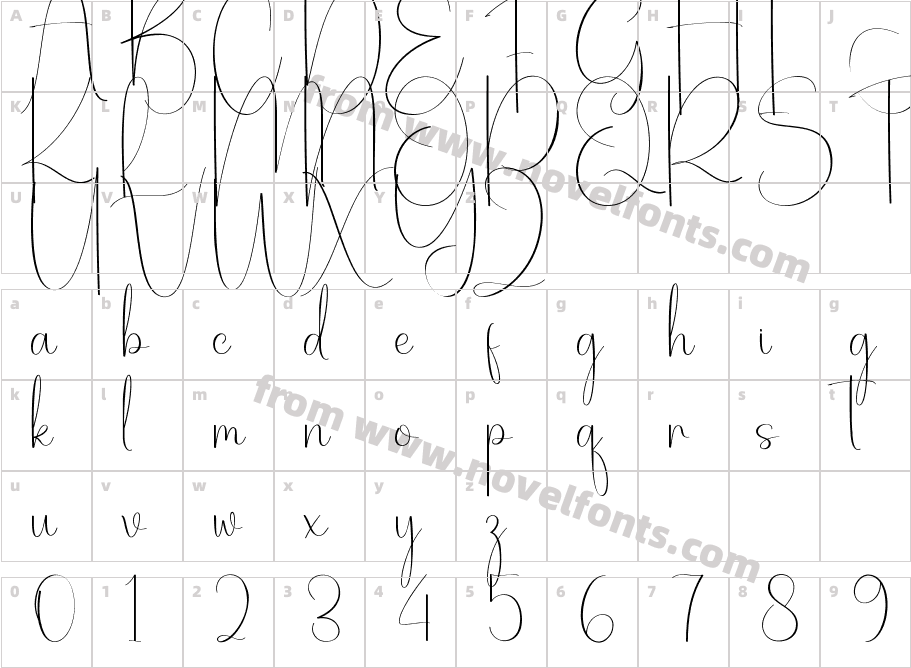 Elegant RegularCharacter Map