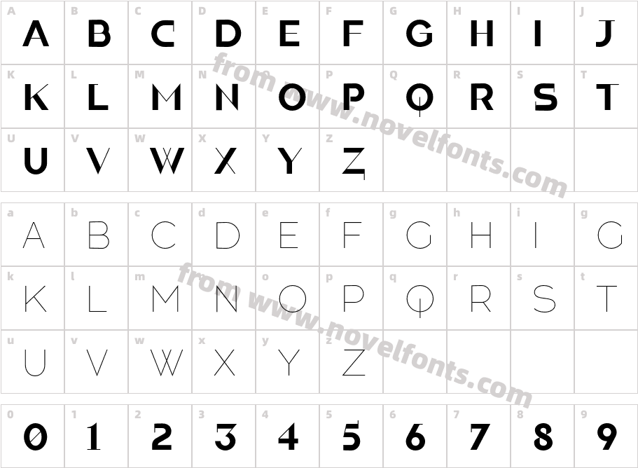 Eliane Ultra LightCharacter Map