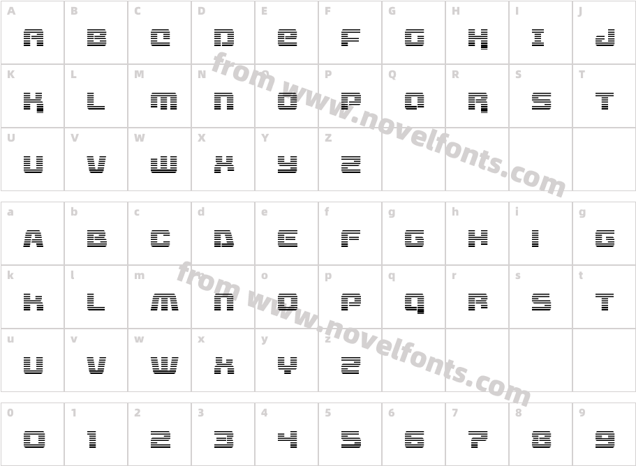 Livewired GradientCharacter Map