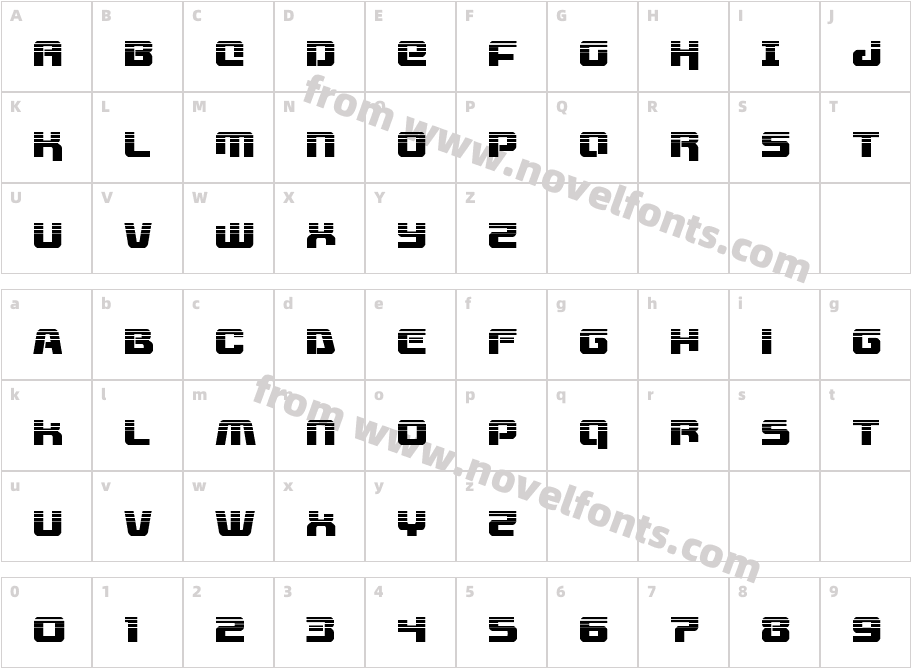 Livewired HalftoneCharacter Map