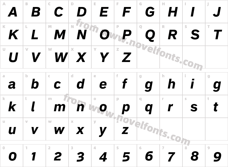 EmbarcaderoMVB Pro Ex Bd ItalCharacter Map