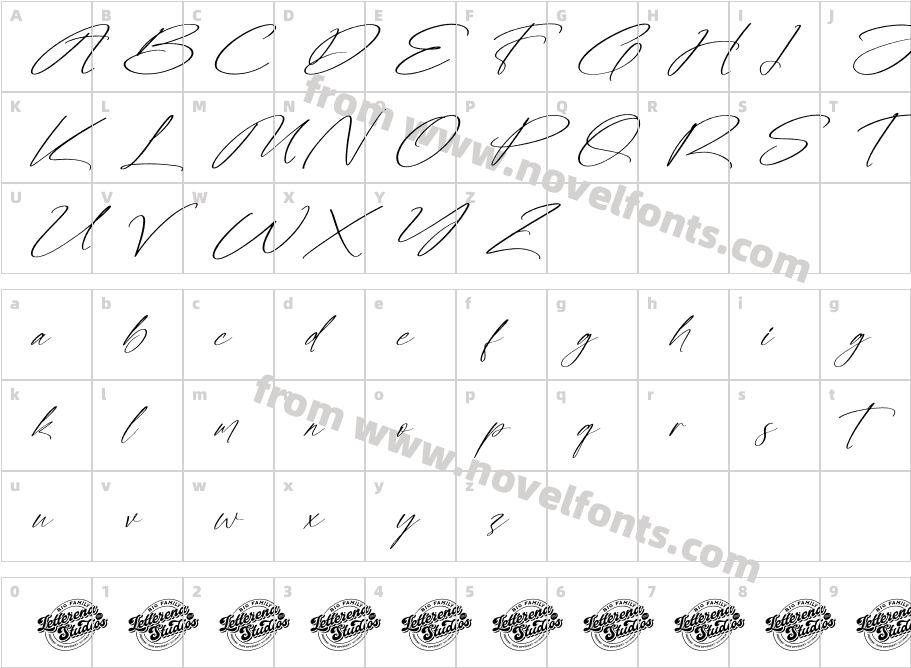Emeython DEMO VERSION ItalicCharacter Map