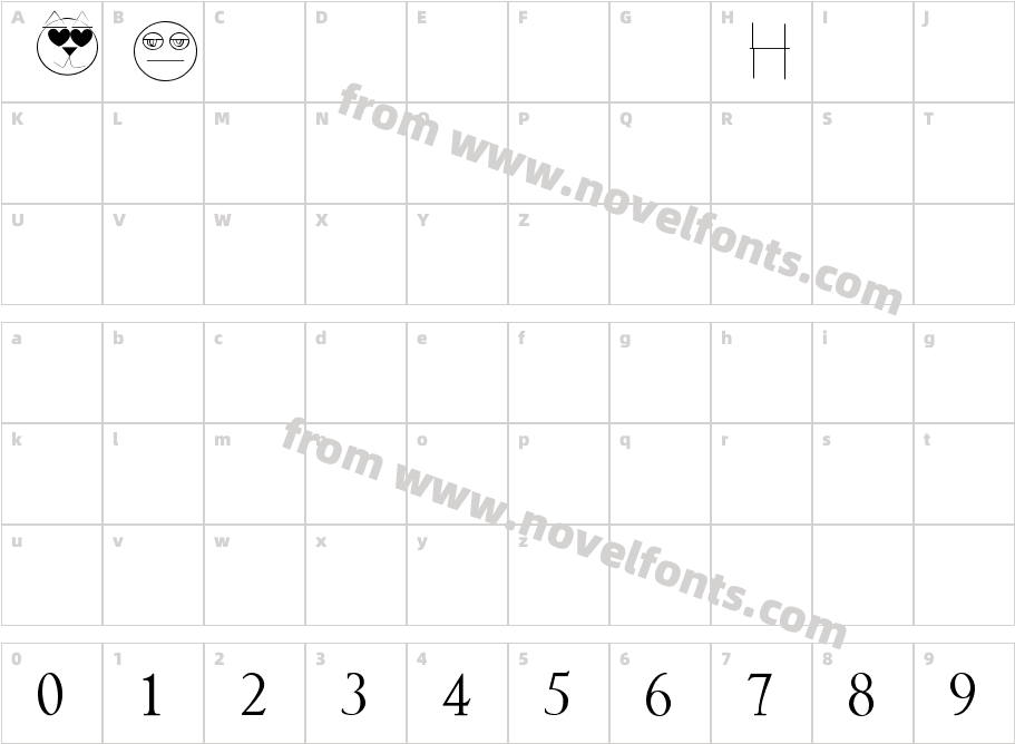 Emojis de AlliCharacter Map