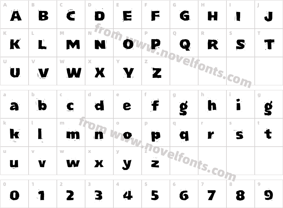 LogJamCharacter Map