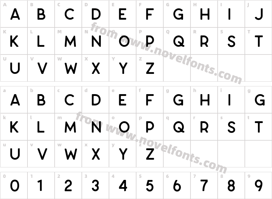 Enriq BoldCharacter Map